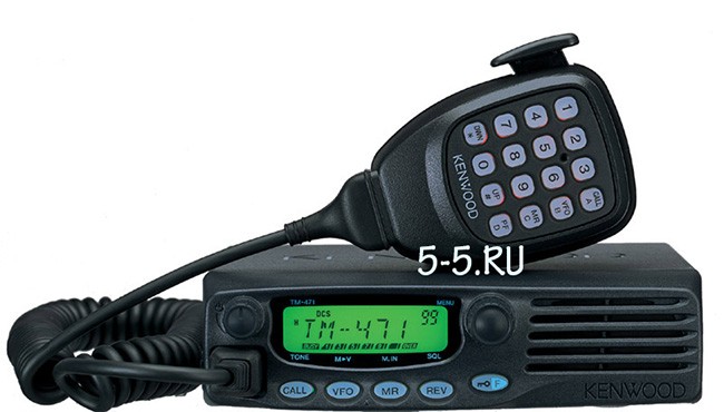 Возимая/стационарная радиостанция Kenwood TM-471A (400-470 МГц) до 60 Вт, с дисплеем